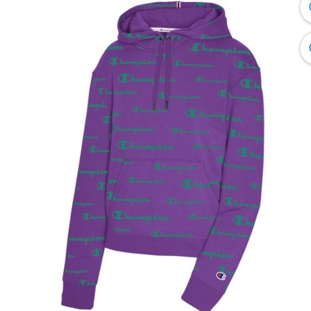 Champion Women Hooded Long Sleeve athletic hoodies size large